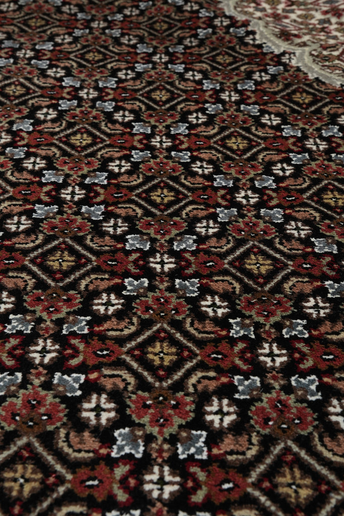 6.8 x 10 Mahi Tabriz Quality Hand-Knotted Wool Silk Hand-Knotted Rug #F-3078