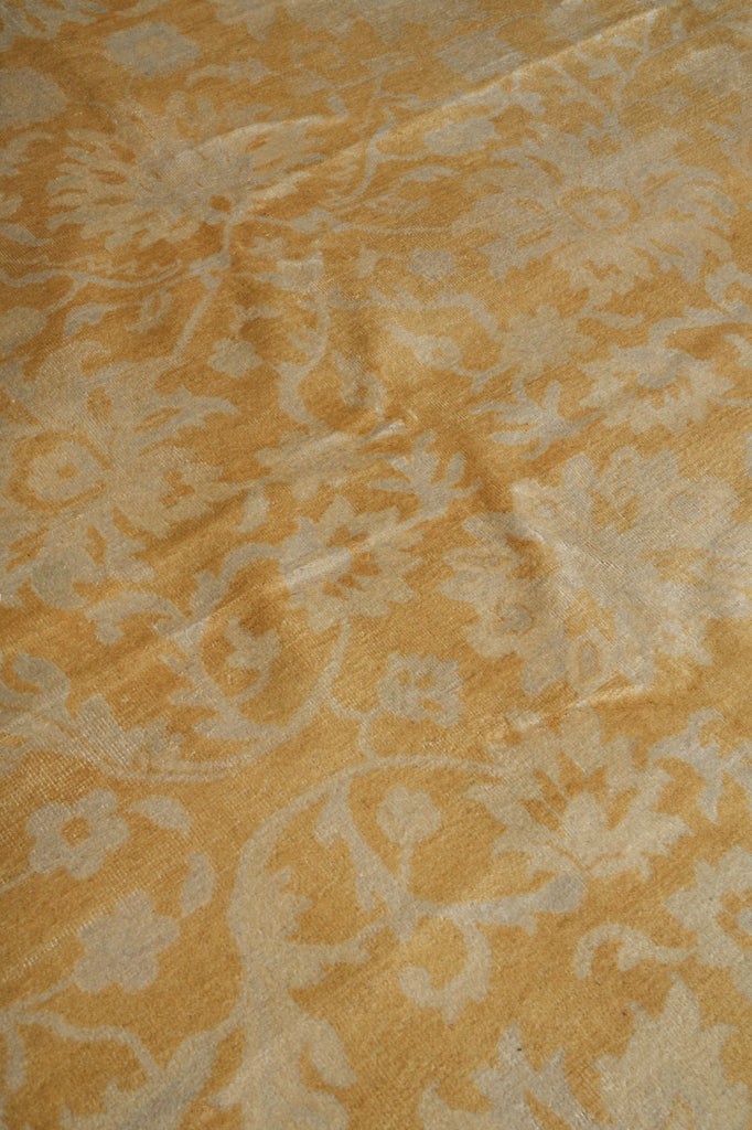 11 x 12.9 New Handmade Contemporary Transitional Rug Gold Oushak #F-3311
