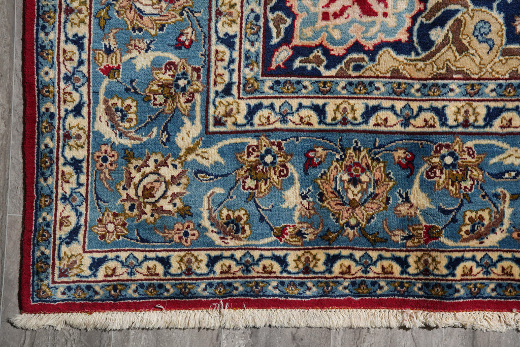 9 x 13 Persian Najaf Esfahan Wool Rug #F-4128