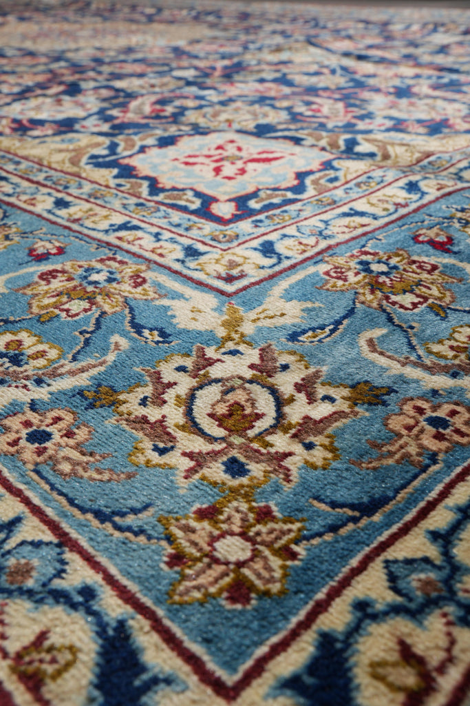 9 x 13 Persian Najaf Esfahan Wool Rug #F-4128