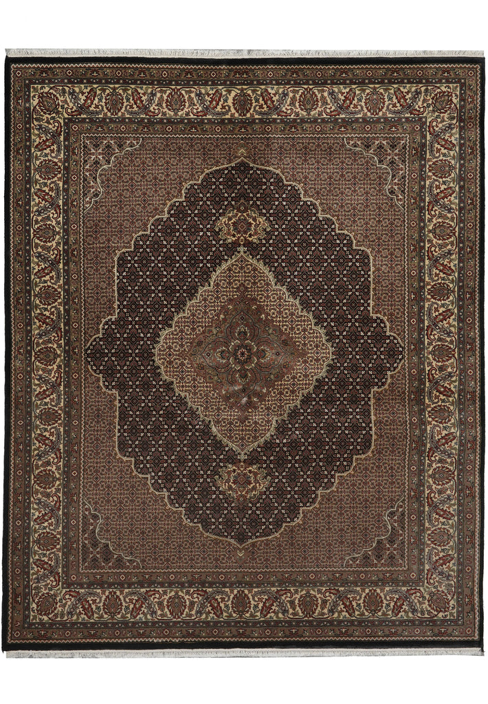 6.8 x 8  Traditional Wool  Silk Hand-Knotted Rug