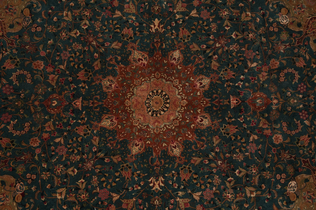 6 x 9 GREEN High Quality Wool & Silk Rug - China #PIX-18797