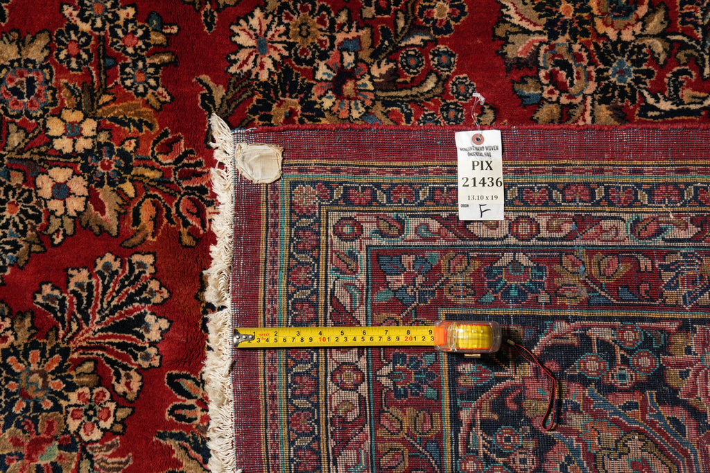 14 x 19 Antique Persian Sarouk Rug #PIX-21436