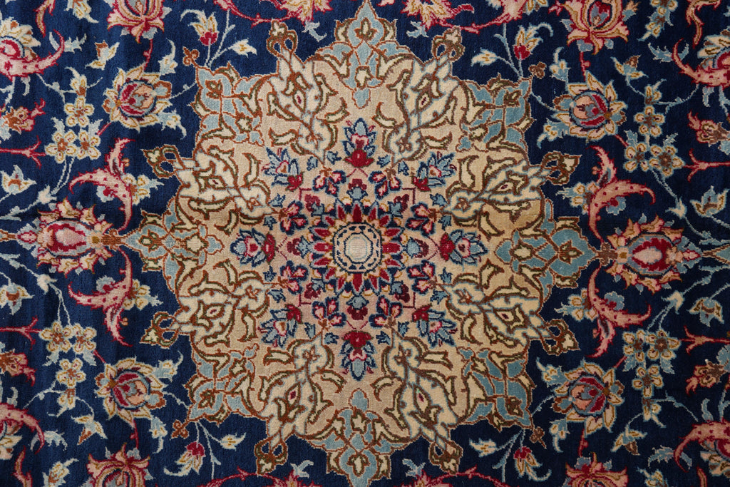 9 x 13 Persian Najaf Esfahan Wool Rug #F-4128