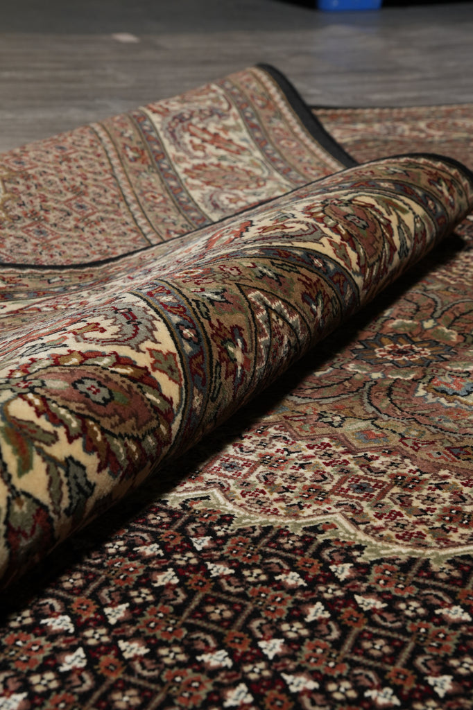 6.8 x 8 Traditional Wool Silk Hand-Knotted Quality Handmade Rug #F-3079