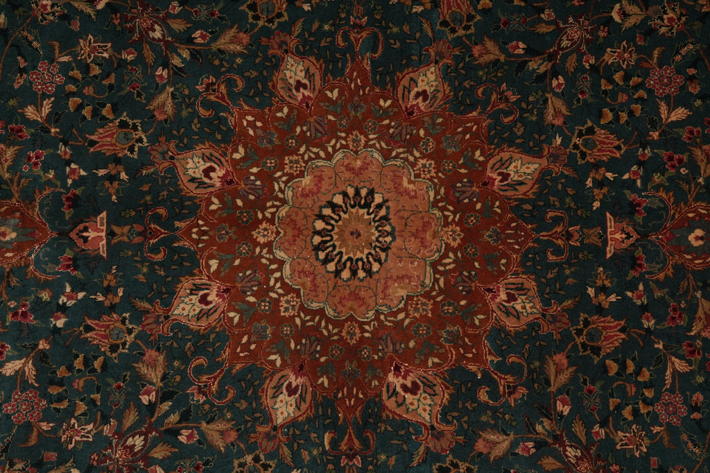 6 x 9 GREEN High Quality Wool & Silk Rug - China #PIX-18797
