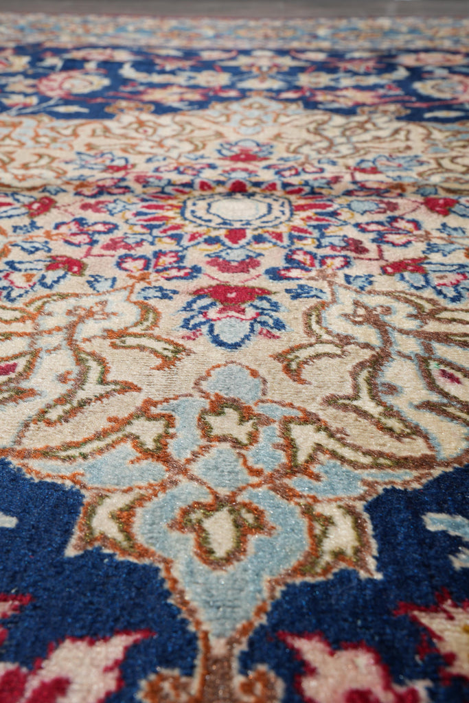 9 x 13 Persian Najaf Esfahan Wool Rug #F-4128