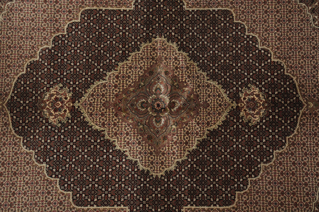 6.8 x 8 Tribal Persian Traditional Wool Silk Hand-Knotted Rug #F-3080
