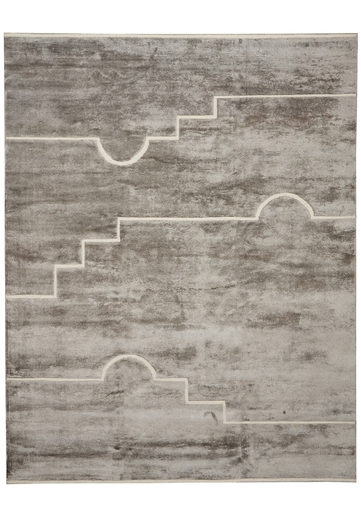 8 x 10 Contemporary Handmade Imported Rug Gray #F-3316