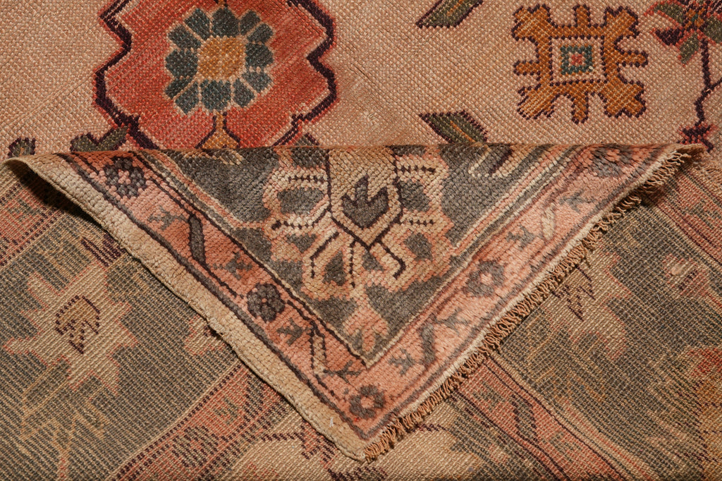 9 x 10.7 New Handmade Wool Rug Tan #F-4441