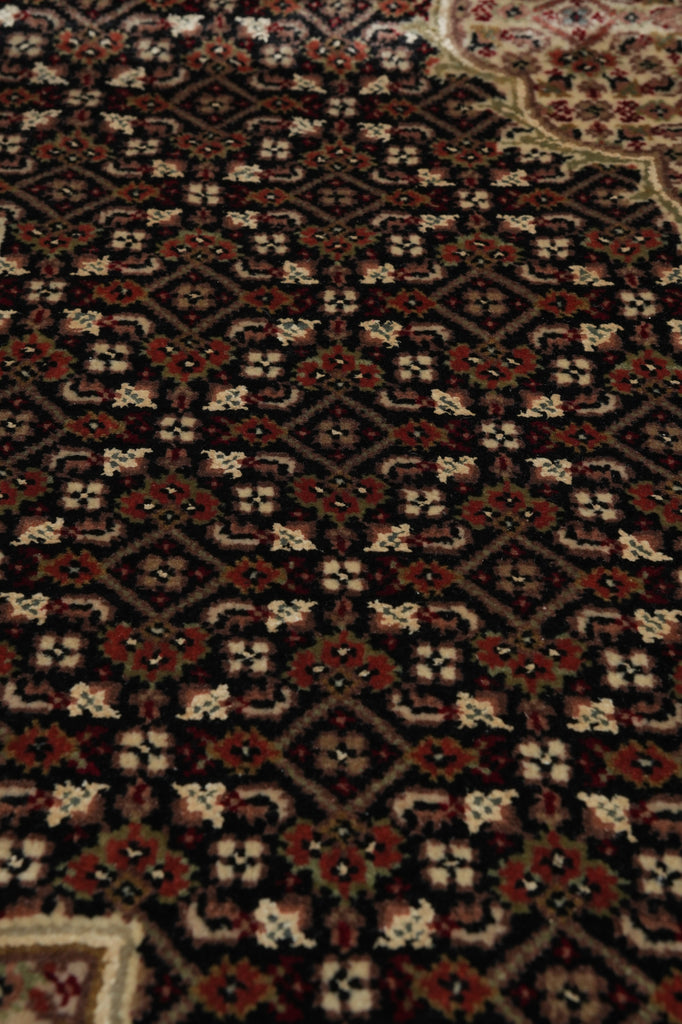 6.8 x 8 Tribal Persian Traditional Wool Silk Hand-Knotted Rug #F-3080