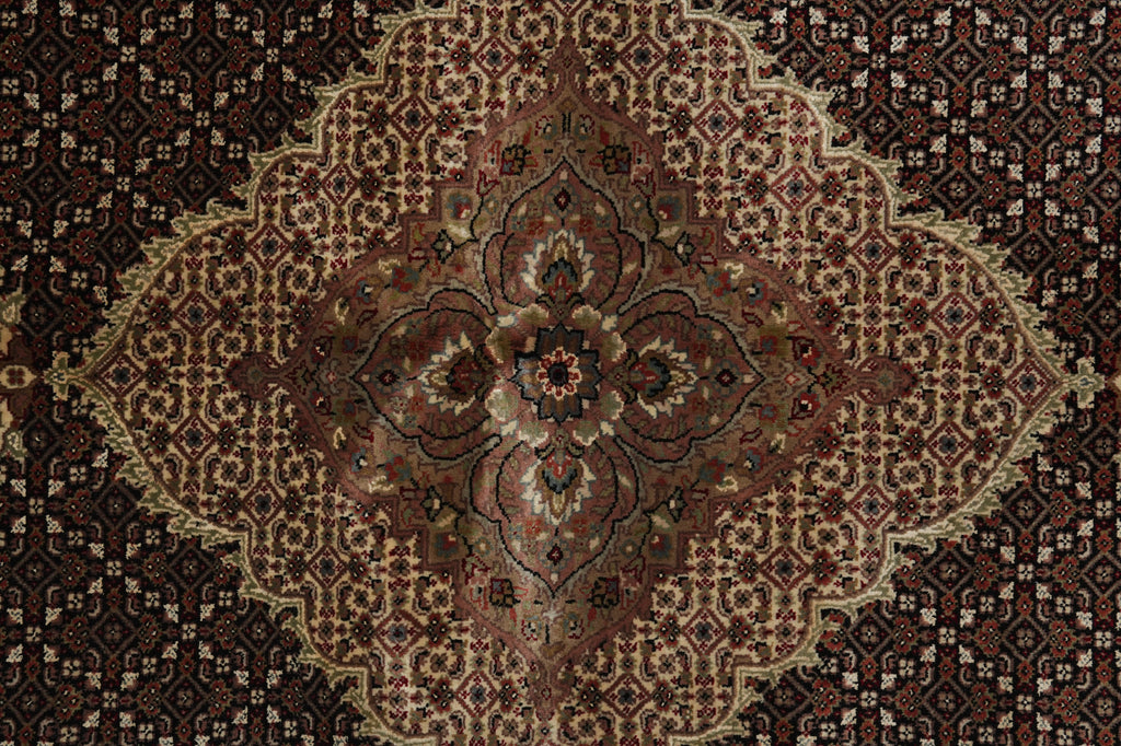 6.8 x 8 Tribal Persian Traditional Wool Silk Hand-Knotted Rug #F-3080