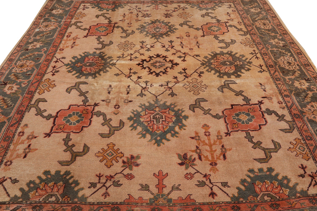 9 x 10.7 New Handmade Wool Rug Tan #F-4441