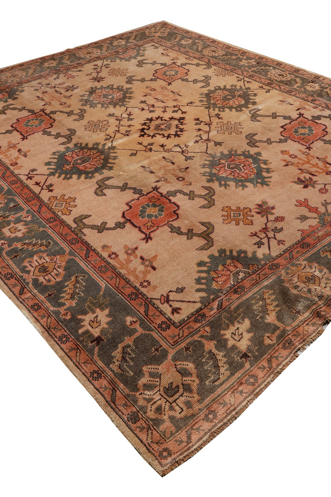 9 x 10.7 New Handmade Wool Rug Tan #F-4441