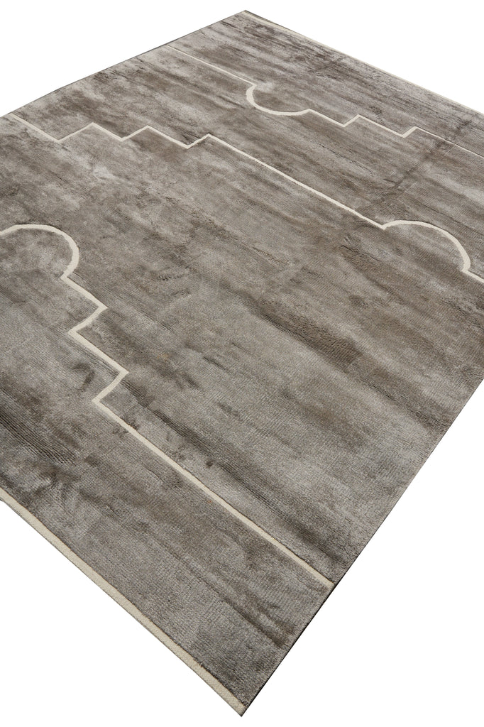 8 x 10 Contemporary Handmade Imported Rug Gray #F-3316