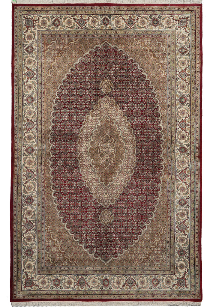 6.7 x 10 Tribal Persian Traditional Wool Hand-Knotted Rug