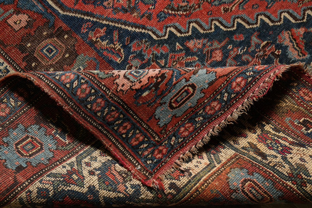 9 x 20 Authentic Antique Persian Kord Bijar Rug  #F-4442
