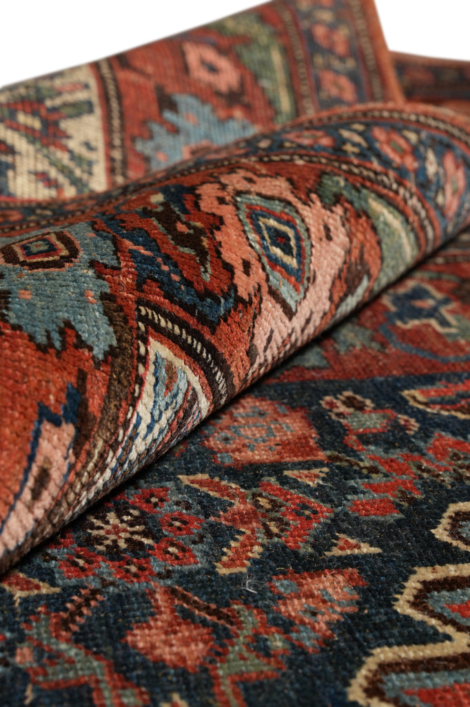 9 x 20 Authentic Antique Persian Kord Bijar Rug  #F-4442