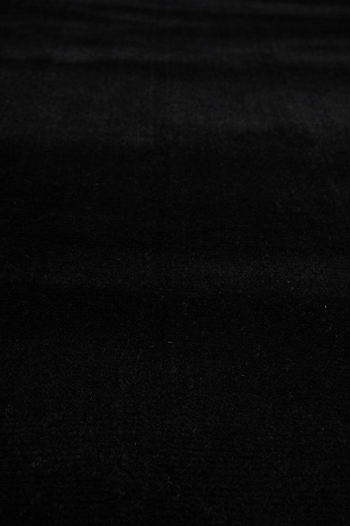 8 x 10 PLAIN SOLID BLACK Handmade Wool rug CONTEMPORARY #F-3315