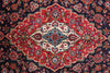 Load image into Gallery viewer, 9 x 12 Signed persian Kashan rug Navy Blue #F-4130