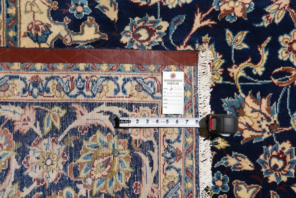 9 x 13 Persian Najafabad Esfahan Wool rug Navy Blue #F-4131