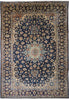 Load image into Gallery viewer, 9 x 13 Persian Najafabad Esfahan Wool rug Navy Blue #F-4131