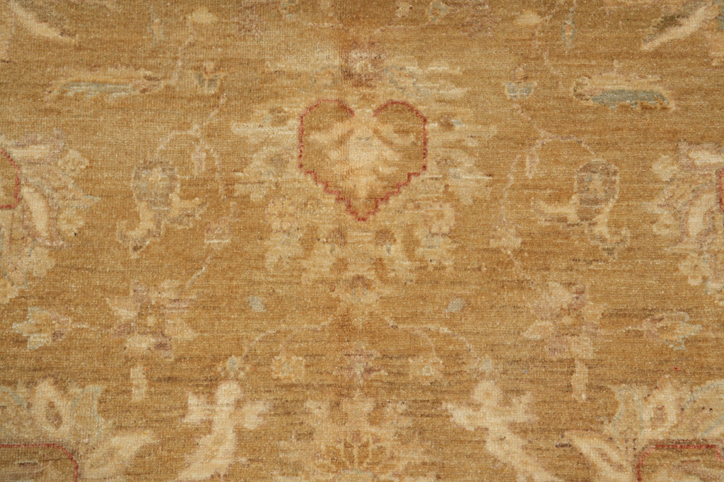 8 x 9.7 Sage Green Chobi Peshawar Handmade Rug #PIX-20572