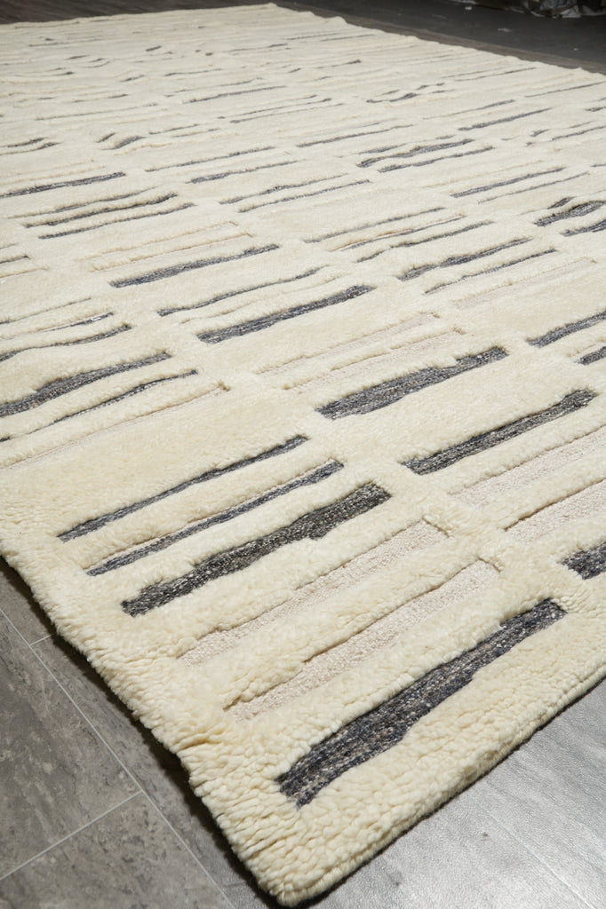 8.5 x 11.3 New Handmade Contemporary Rug Natural Wool Brand Carpet #F-3313