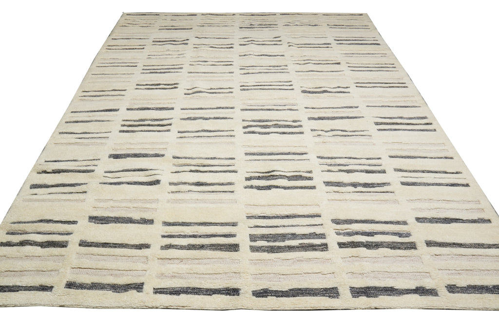 8.5 x 11.3 New Handmade Contemporary Rug Natural Wool Brand Carpet #F-3313