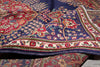 Load image into Gallery viewer, 10.3 x 12.7 Persian Tabriz Rug Dark Blue #F-4132
