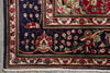 Load image into Gallery viewer, 10.3 x 12.7 Persian Tabriz Rug Dark Blue #F-4132