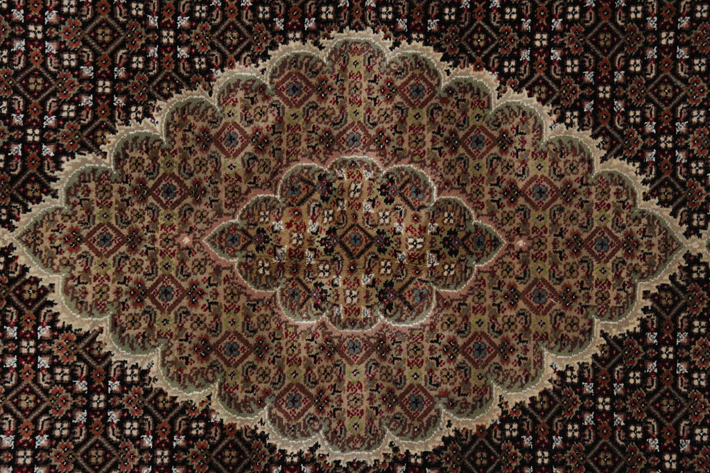 5 x 7 Mahi Tabriz Traditional Woo Hand-Knotted Rug #F-3084