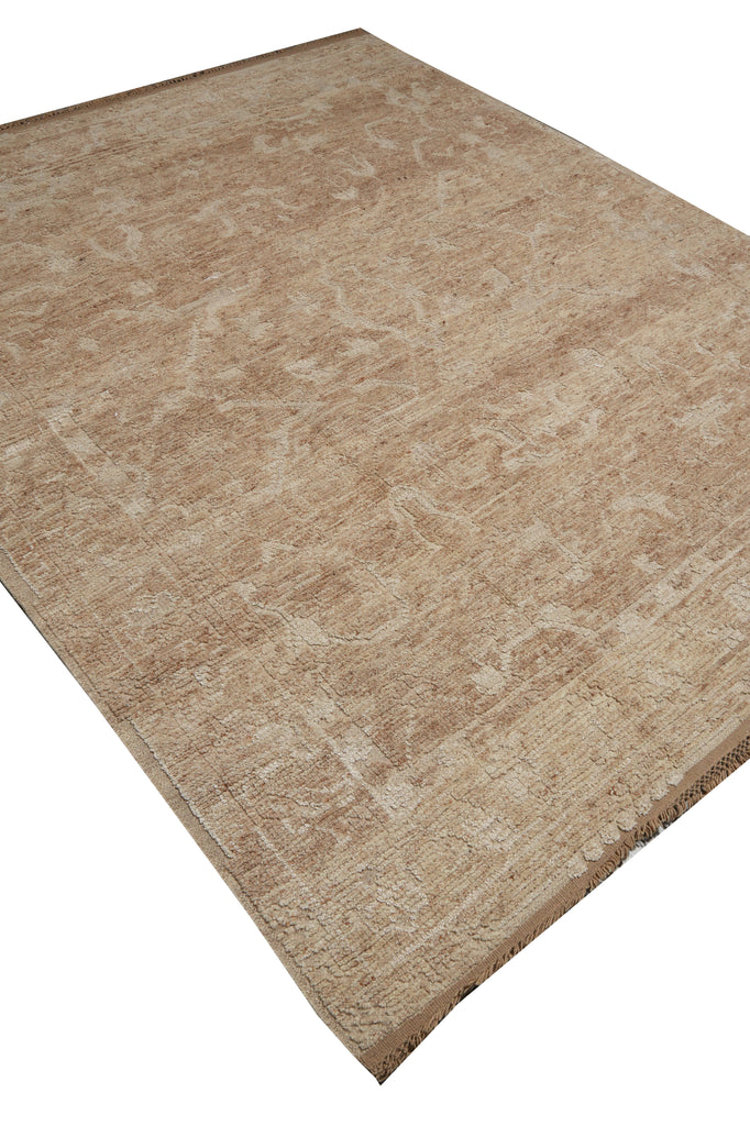 8.6 x 10 Beautiful Contemporary Rug Handmade Imported Organic Wool Neutrals Color#F-3310