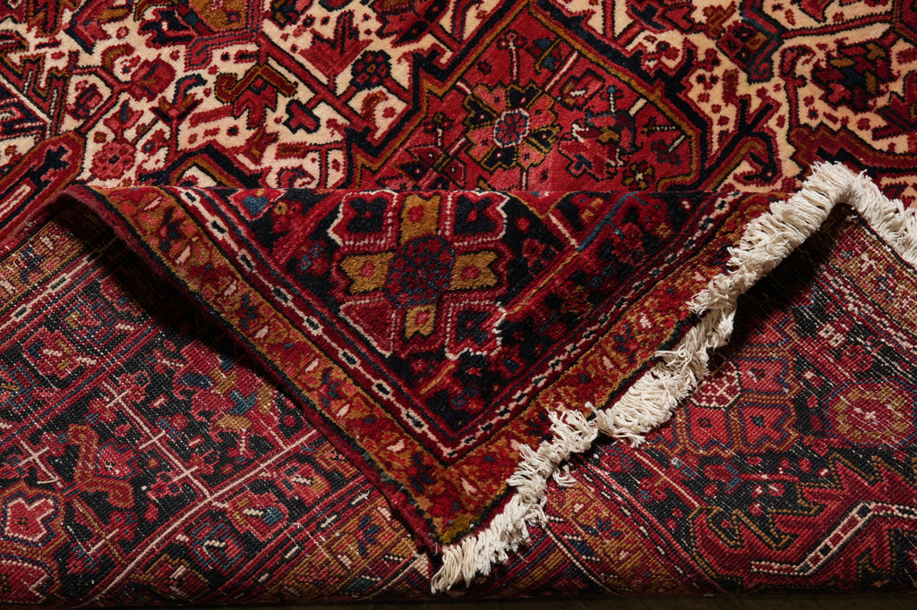 11 x 14.7 Authentic Large Persian Heriz Rug #PIX-11851