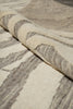 Load image into Gallery viewer, 9.3 x 13.7 Great Handmade Modern Rug Carved Raised Natural Wool Pile Ivory #F-3319