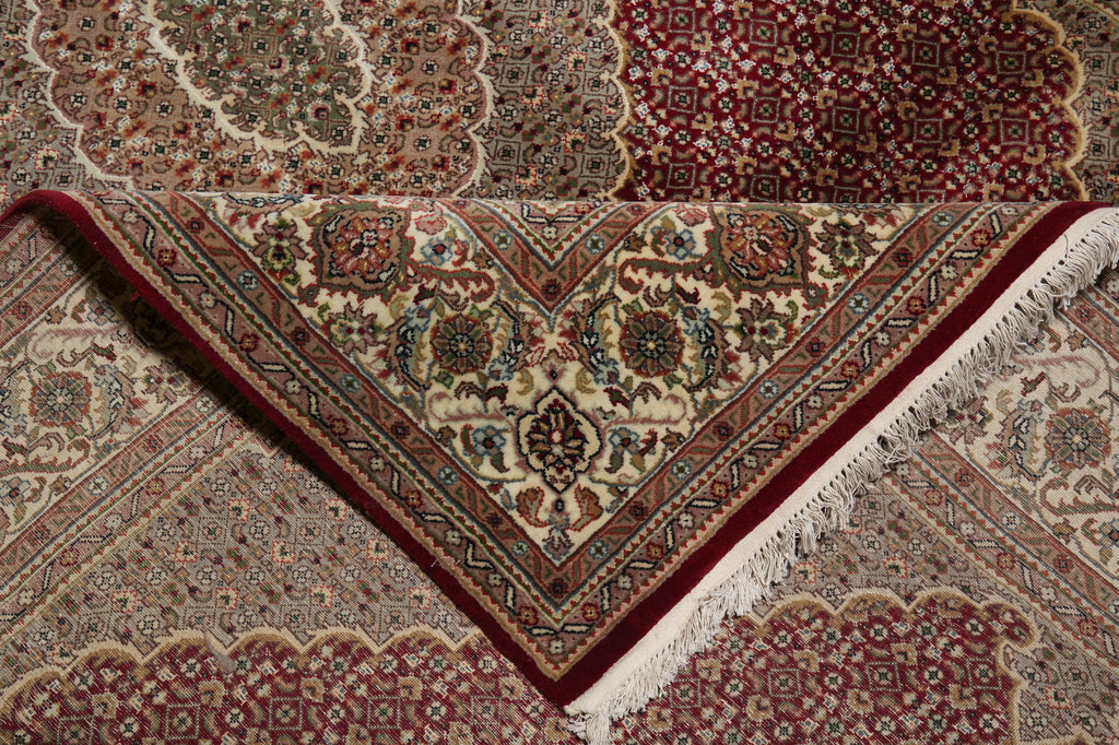 6.6 x 10.3 Quality Handmade Wool and Silk Mahi Tabriz Rug #PIX-25809