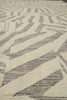 Load image into Gallery viewer, 9.3 x 13.7 Great Handmade Modern Rug Carved Raised Natural Wool Pile Ivory #F-3319