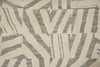 Load image into Gallery viewer, 9.3 x 13.7 Great Handmade Modern Rug Carved Raised Natural Wool Pile Ivory #F-3319