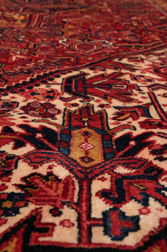 11 x 14.7 Authentic Large Persian Heriz Rug #PIX-11851