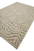Load image into Gallery viewer, 9.3 x 13.7 Great Handmade Modern Rug Carved Raised Natural Wool Pile Ivory #F-3319