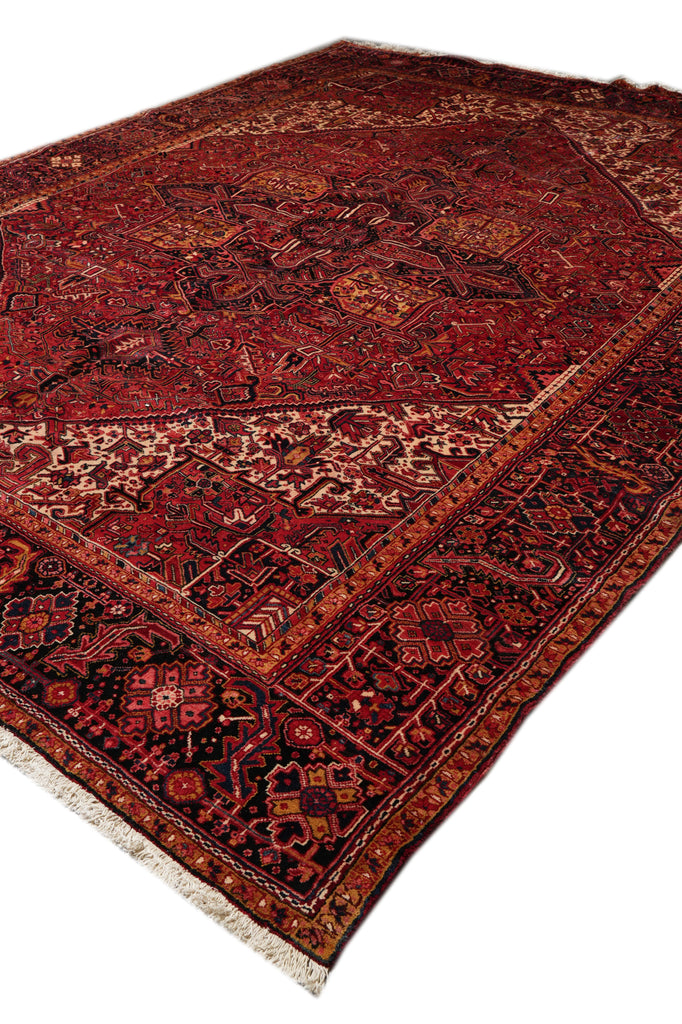11 x 14.7 Authentic Large Persian Heriz Rug #PIX-11851