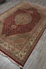 Load image into Gallery viewer, 6.6 x 10.3 Quality Handmade Wool and Silk Mahi Tabriz Rug #PIX-25809