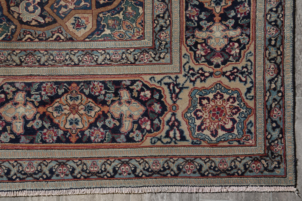 9.1 x 13.2 Semi-Antique Persian Khorassan Rug Unique 1960's #F-4134