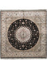 Load image into Gallery viewer, 9 x 9 Square Silk Handmade Fancy Rug QOM #40673