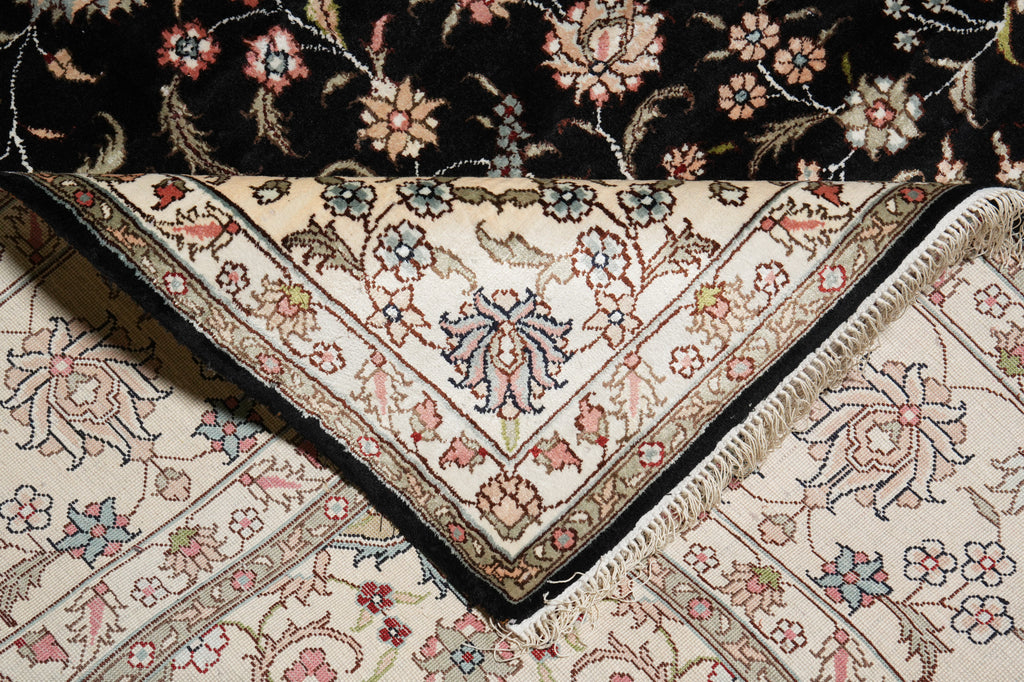 9 x 9 Square Silk Handmade Fancy Rug QOM #40673