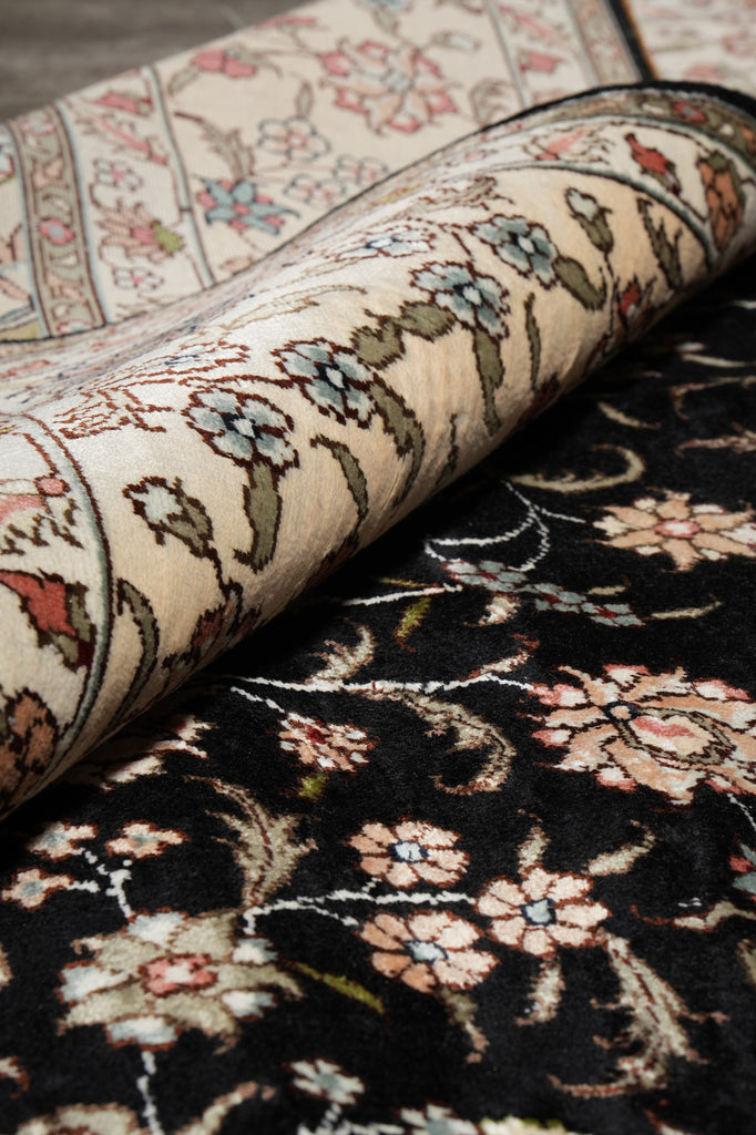 9 x 9 Square Silk Handmade Fancy Rug QOM #40673