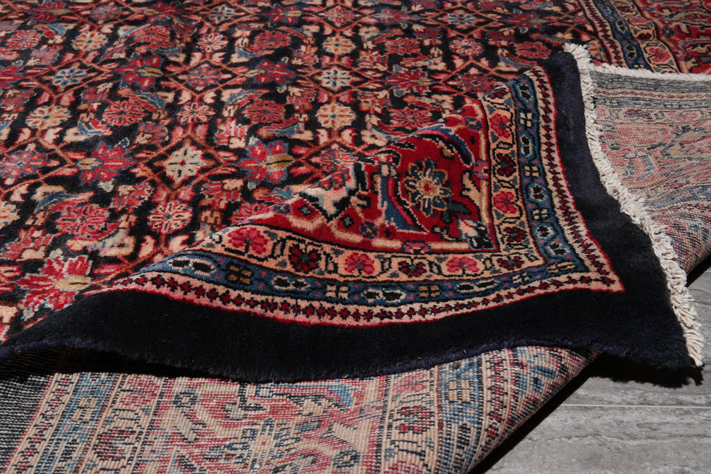 10 x 12.8 Semi-Antique Persian Herati Rug #F-4135