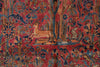 Load image into Gallery viewer, 13 x 22.3 ANTIQUE 1930's High Quality Persian Kashan Rug TREES BIRDS DEERS #PIX-16268