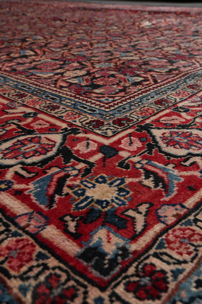 10 x 12.8 Semi-Antique Persian Herati Rug #F-4135