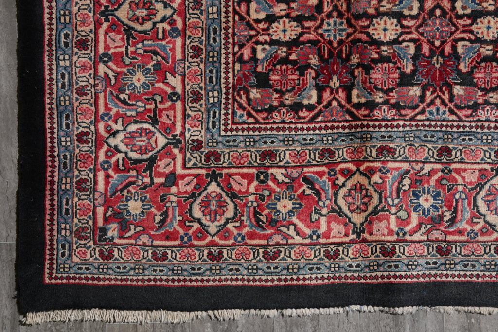 10 x 12.8 Semi-Antique Persian Herati Rug #F-4135